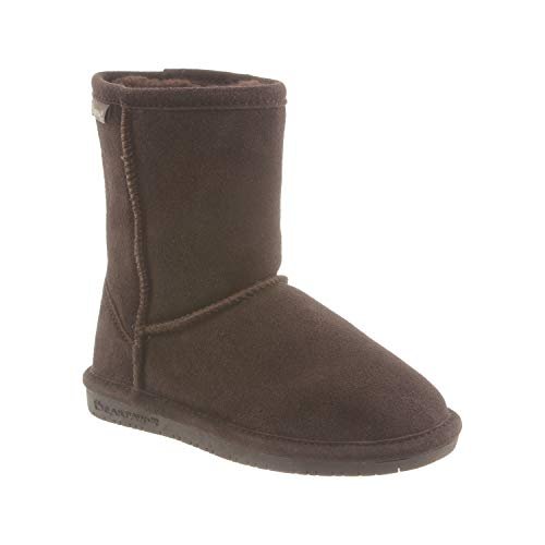 BEARPAW Emma Short Kids Boots - Kids Chocolate Shoe Deals Outlet