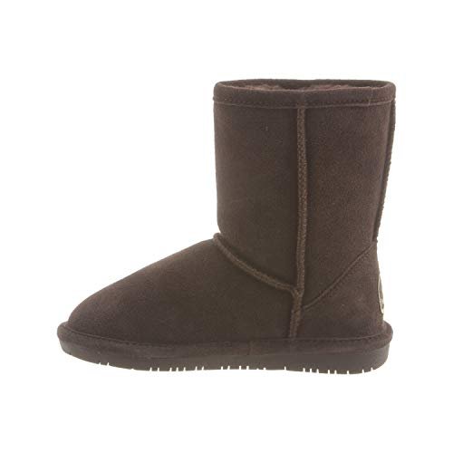 BEARPAW Emma Short Kids Boots - Kids Chocolate Shoe Deals Outlet