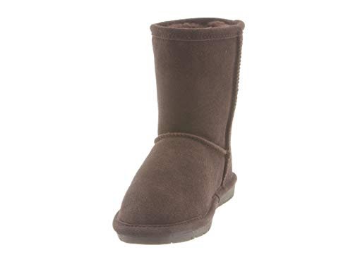 BEARPAW Emma Short Kids Boots - Kids Chocolate Shoe Deals Outlet