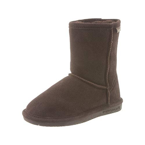 BEARPAW Emma Short Kids Boots - Kids Chocolate Shoe Deals Outlet