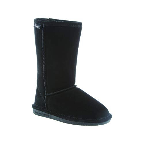 BEARPAW Emma Tall Kids Boots - Kids Black Shoe Deals Outlet