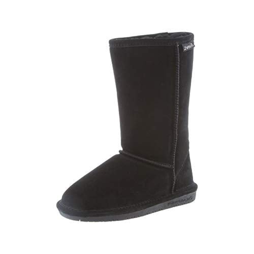 BEARPAW Emma Tall Kids Boots - Kids Black Shoe Deals Outlet