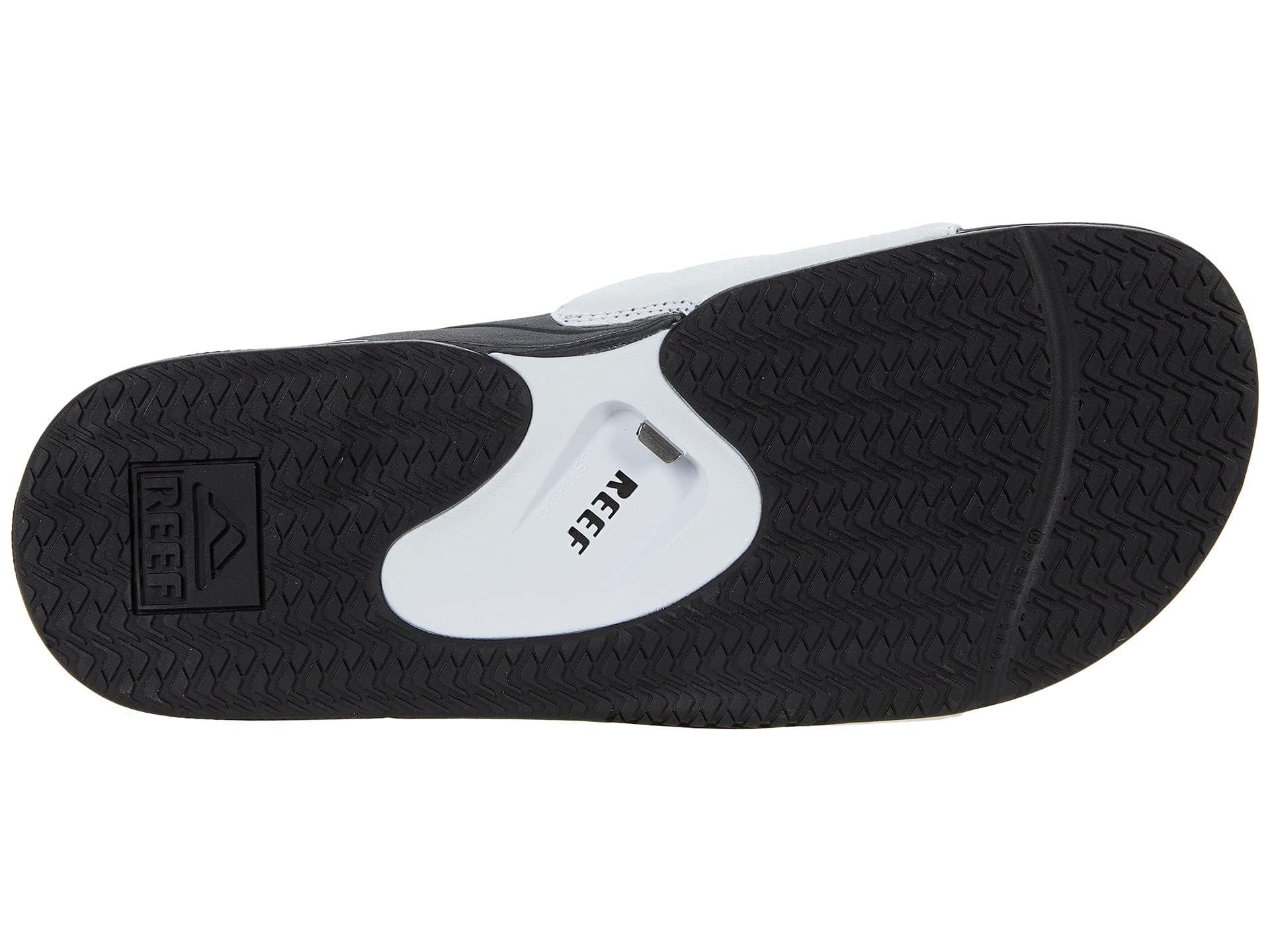 Reef Fanning Slide - Men's Grey/White Shoe Deals Outlet