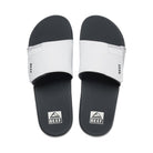 Reef Fanning Slide - Men's Grey/White Shoe Deals Outlet
