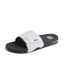Reef Fanning Slide - Men's Grey/White Shoe Deals Outlet
