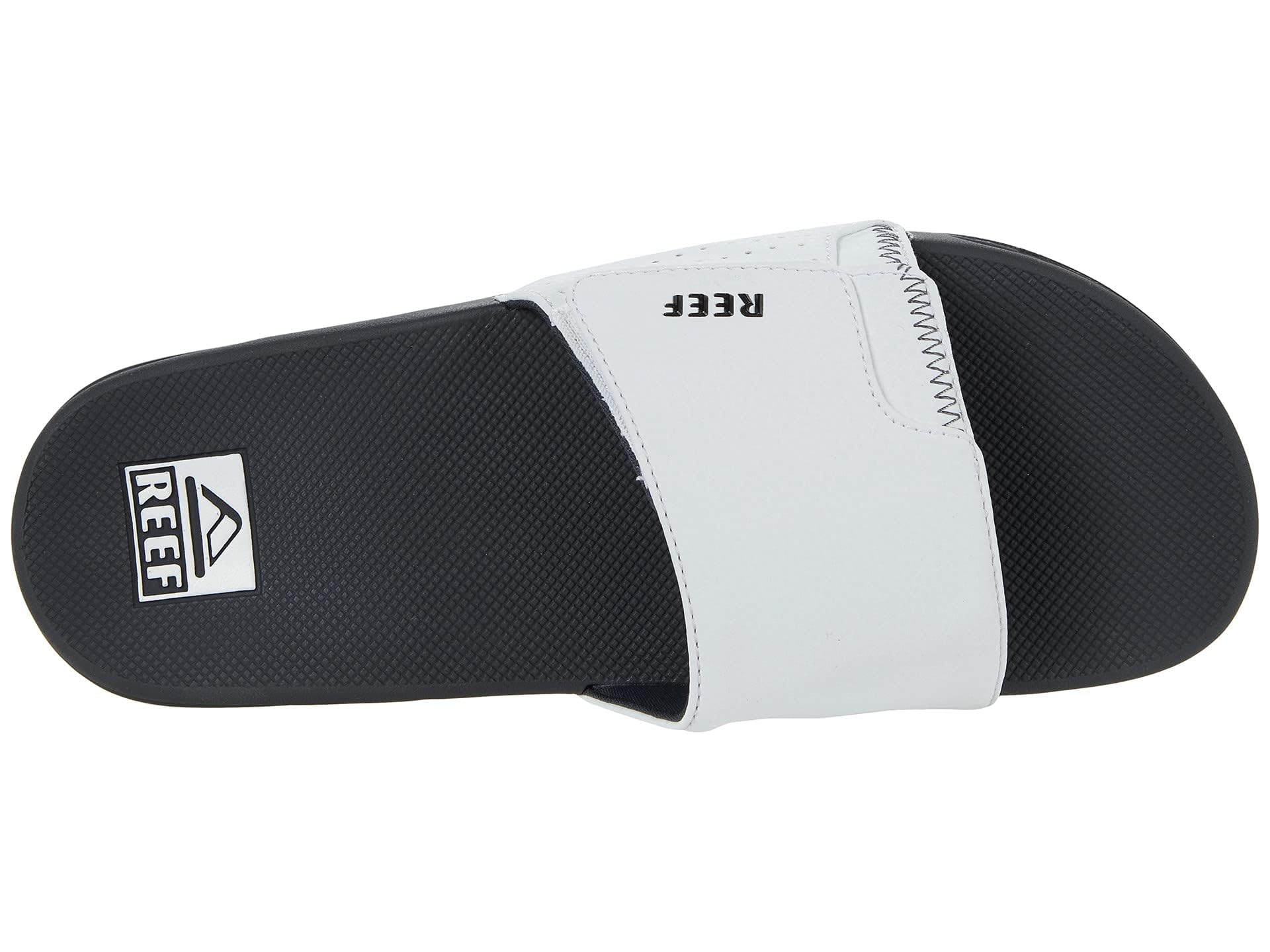 Reef Fanning Slide - Men's Grey/White Shoe Deals Outlet