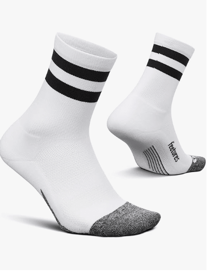 Feetures Elite Light Cushion Mini Crew Striped Medium 840557147953 Shoe Deals Outlet