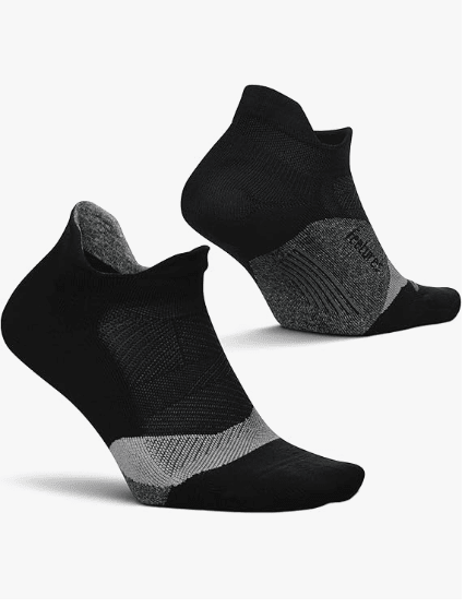 Feetures Elite Light Cushion No Show Tab Black Medium 840557156566 Shoe Deals Outlet