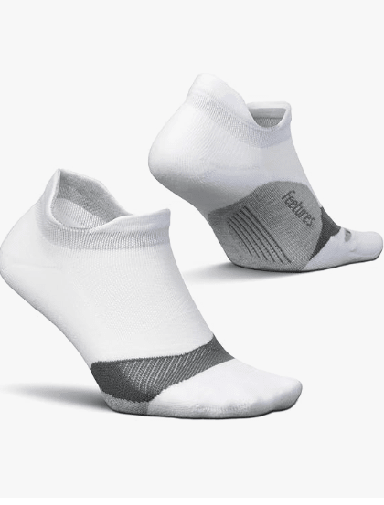 Feetures Elite Light Cushion No Show Tab White XL 840557156665 Shoe Deals Outlet