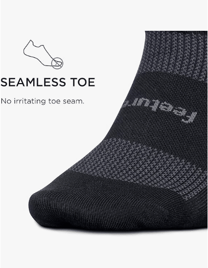 Feetures High Performance Ultra Light No Show Tab Black XL 840557112647 Shoe Deals Outlet