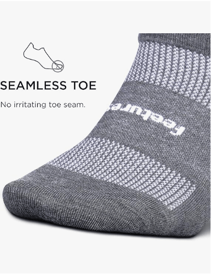 Feetures High Performance Ultra Light No Show Tab Heather Gray XL 840557112685 Shoe Deals Outlet