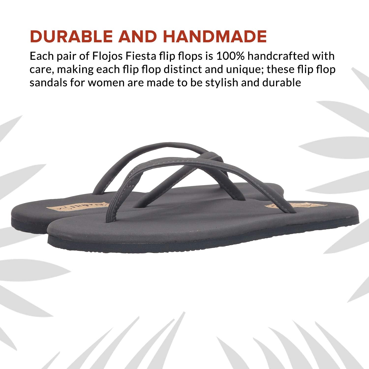 Flojos Fiesta Flip - Flops - Women's Charcoal Shoe Deals Outlet