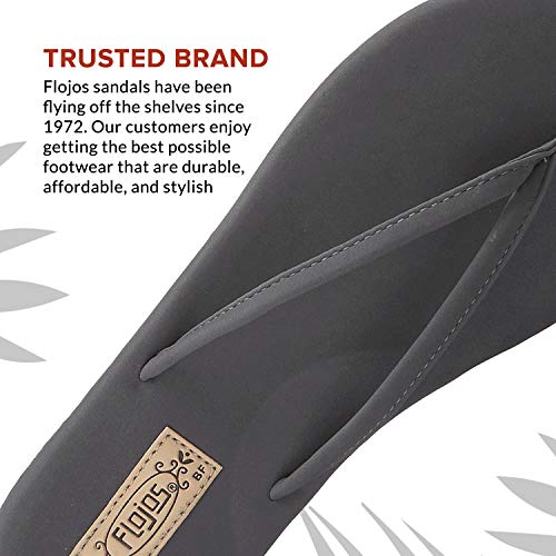 Flojos Fiesta Flip - Flops - Women's Charcoal Shoe Deals Outlet