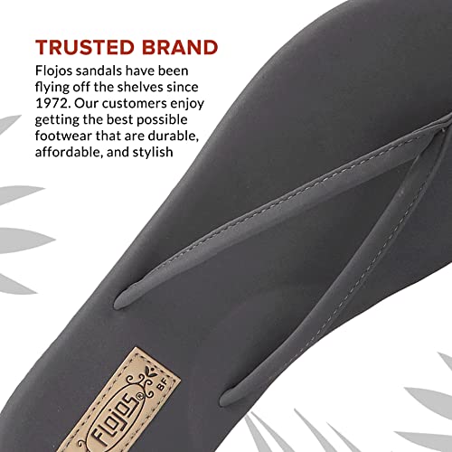 Flojos Fiesta Flip - Flops - Women's Charcoal Shoe Deals Outlet