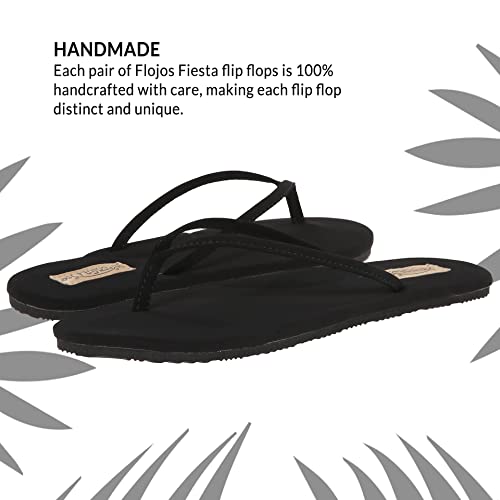 Flojos Fiesta Flip - Flops - Women's Black Shoe Deals Outlet