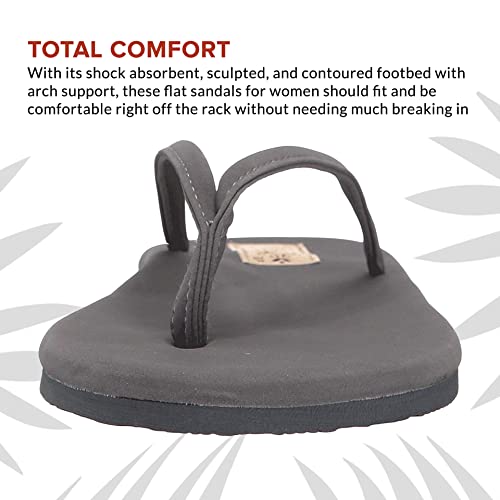 Flojos Fiesta Flip - Flops - Women's Charcoal Shoe Deals Outlet