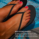 Flojos Fiesta Flip - Flops - Women's Black Shoe Deals Outlet