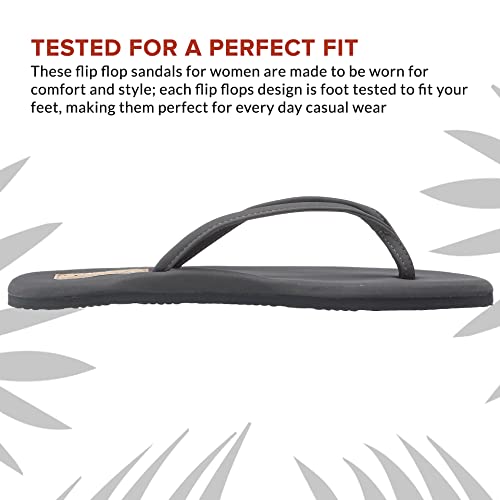 Flojos Fiesta Flip - Flops - Women's Charcoal Shoe Deals Outlet