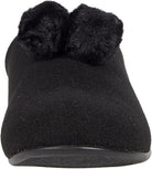FitFlop Chrissie Pom Pom Mule All Black 6 M 195305063864 Shoe Deals Outlet