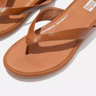 FitFlop Gracie Leather Toe Post Light Tan 7.5 M 195305187447 Shoe Deals Outlet