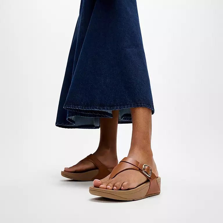 FitFlop Lulu Adjustable Toe Post Light Tan 8 M 195305210091 Shoe Deals Outlet