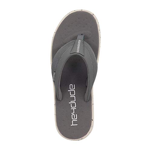 Hey Dude Flinn Free - Men's Grey Shoe Deals Outlet
