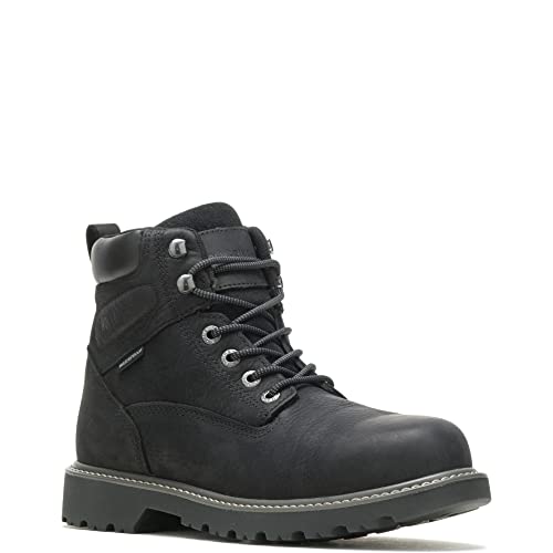 Wolverine Floorhand Steel Toe Work Boots - Men's Black Shoe Deals Outlet
