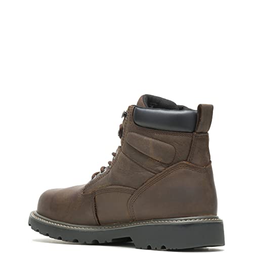 Wolverine Floorhand Steel Toe Work Boots - Men's Dark Brown Shoe Deals Outlet