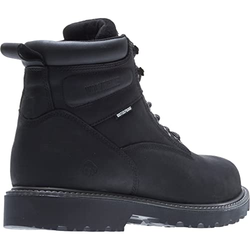 Wolverine Floorhand Steel Toe Work Boots - Men's Black Shoe Deals Outlet