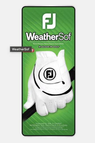 FootJoy WeatherSof Glove White Small 739248740743 Shoe Deals Outlet