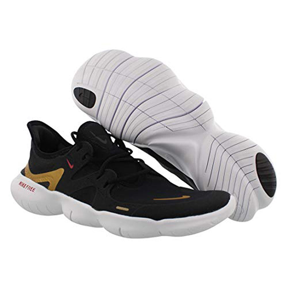Nike Free RN 5.0 - Women's Black/Anthracite/Metallic Gold Shoe Deals Outlet