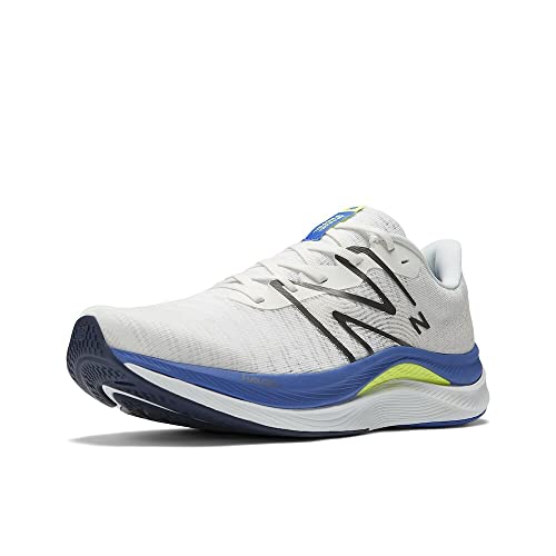New Balance FuelCell Propel V4 - Men's White/Marine Blue Shoe Deals Outlet