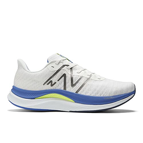New Balance FuelCell Propel V4 - Men's White/Marine Blue Shoe Deals Outlet