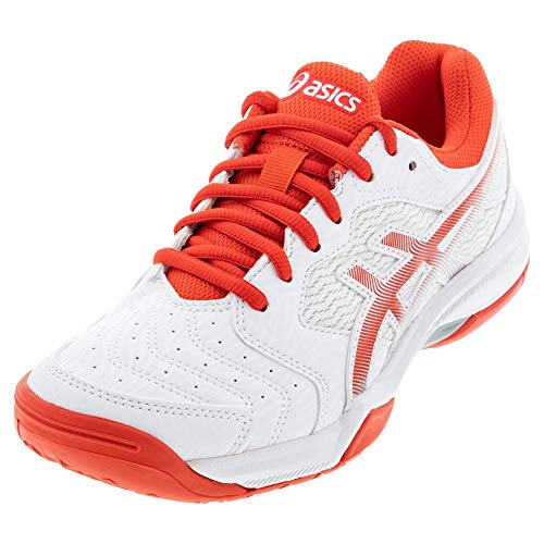 ASICS GEL - DEDICATE 6 - Women's White/Fiery Red Shoe Deals Outlet