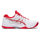 ASICS GEL - DEDICATE 6 - Women's White/Fiery Red Shoe Deals Outlet