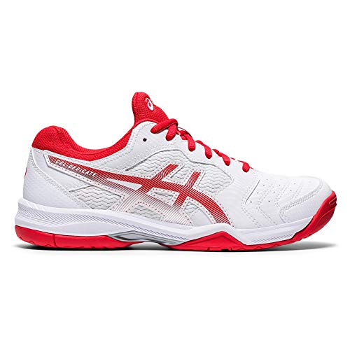 ASICS GEL - DEDICATE 6 - Women's White/Fiery Red Shoe Deals Outlet