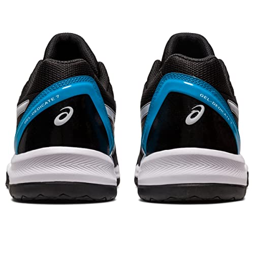 ASICS Gel Dedicate 7 - Men's Black/Island Blue Shoe Deals Outlet