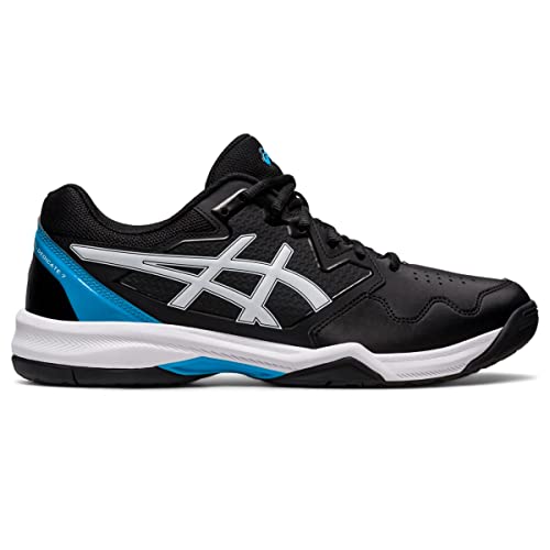 ASICS Gel Dedicate 7 - Men's Black/Island Blue Shoe Deals Outlet