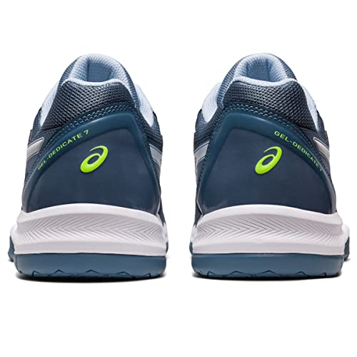 ASICS Gel Dedicate 7 - Men's Steel Blue/White Shoe Deals Outlet