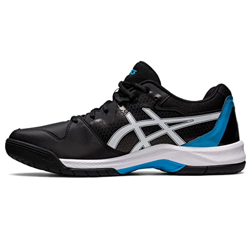 ASICS Gel Dedicate 7 - Men's Black/Island Blue Shoe Deals Outlet