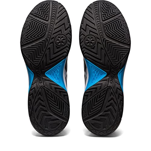 ASICS Gel Dedicate 7 - Men's Black/Island Blue Shoe Deals Outlet