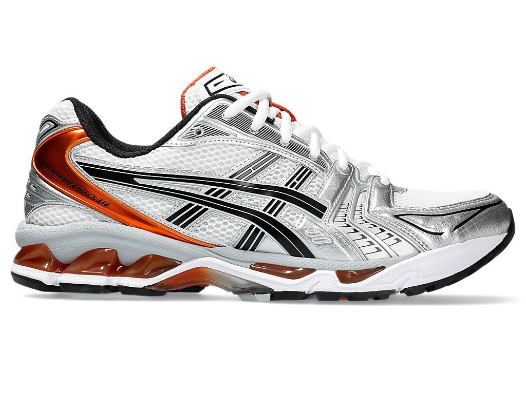 ASICS Gel - Kayano 14 - Men's White/Piquant Orange Shoe Deals Outlet