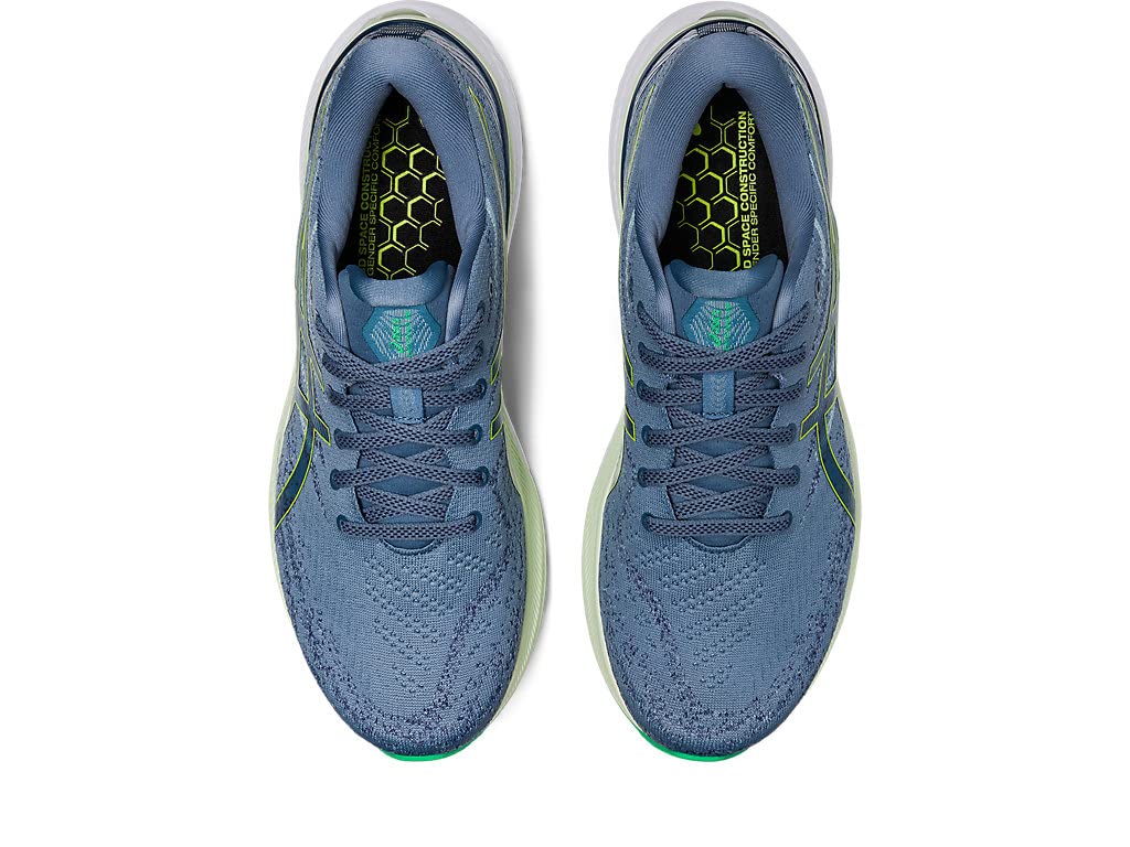 ASICS Gel Kayano 29 - Men's Steel Blue/Lime Zest Shoe Deals Outlet