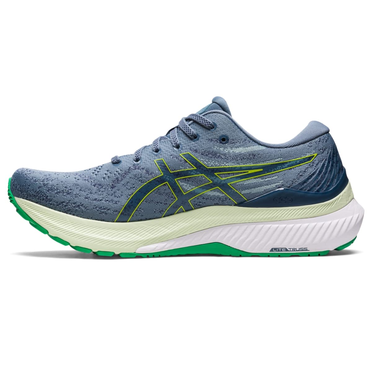 ASICS Gel Kayano 29 - Men's Steel Blue/Lime Zest Shoe Deals Outlet