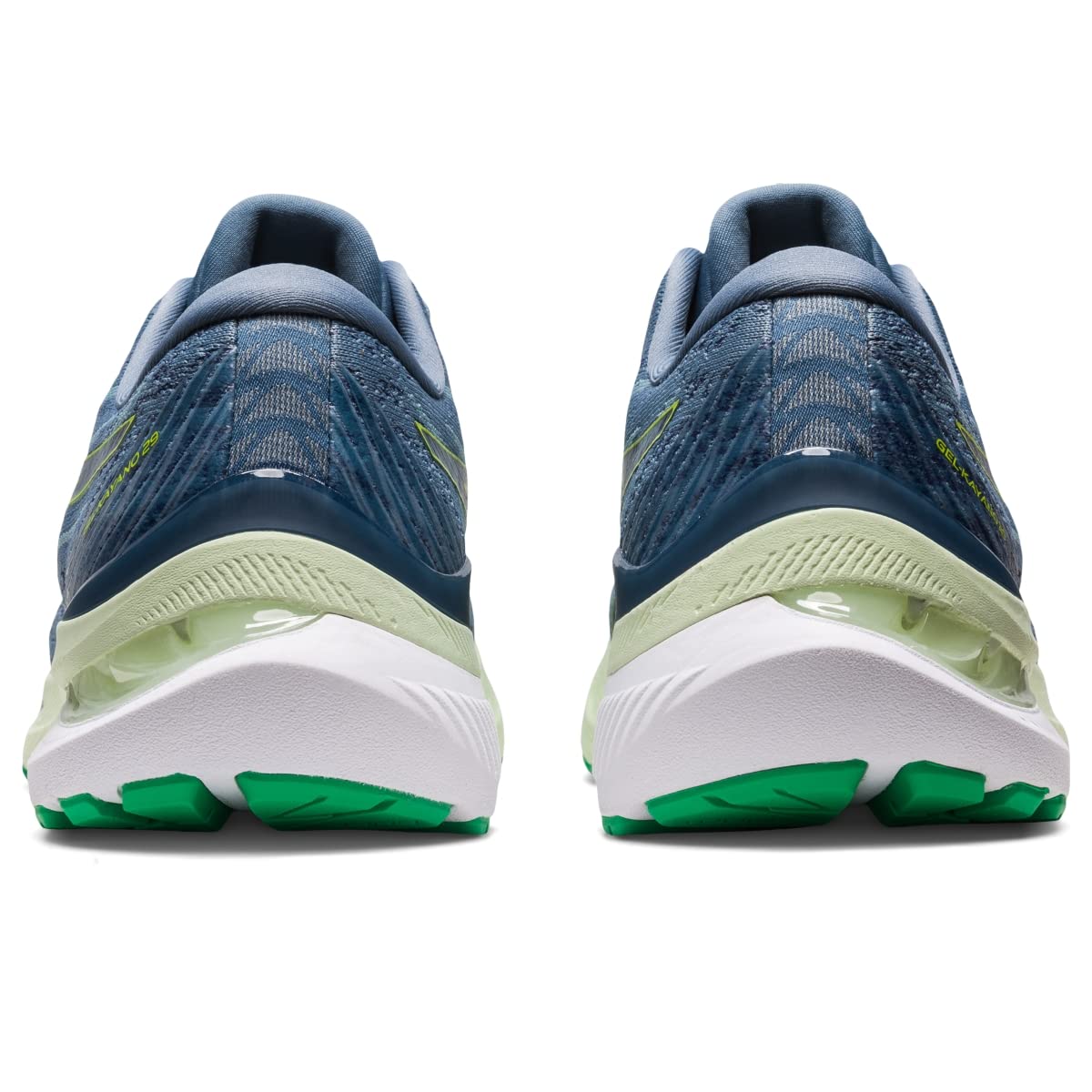 ASICS Gel Kayano 29 - Men's Steel Blue/Lime Zest Shoe Deals Outlet