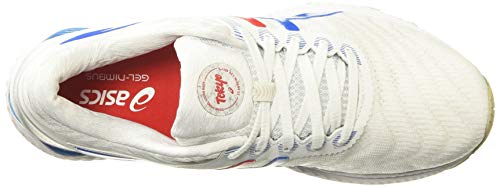 ASICS GEL - NIMBUS 22 - Men's White/Electric Blue Shoe Deals Outlet