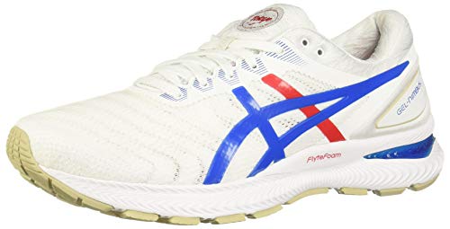 ASICS GEL - NIMBUS 22 - Men's White/Electric Blue Shoe Deals Outlet