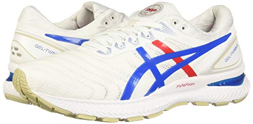 ASICS GEL - NIMBUS 22 - Men's White/Electric Blue Shoe Deals Outlet