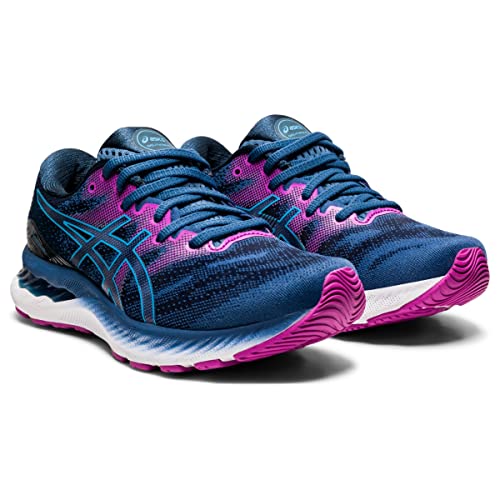 ASICS Gel Nimbus 23 - Women's Grand Shark/Digital Aqua Shoe Deals Outlet
