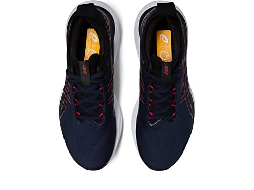 ASICS Gel Nimbus 25 - Men's Midnight/Electric Red Shoe Deals Outlet